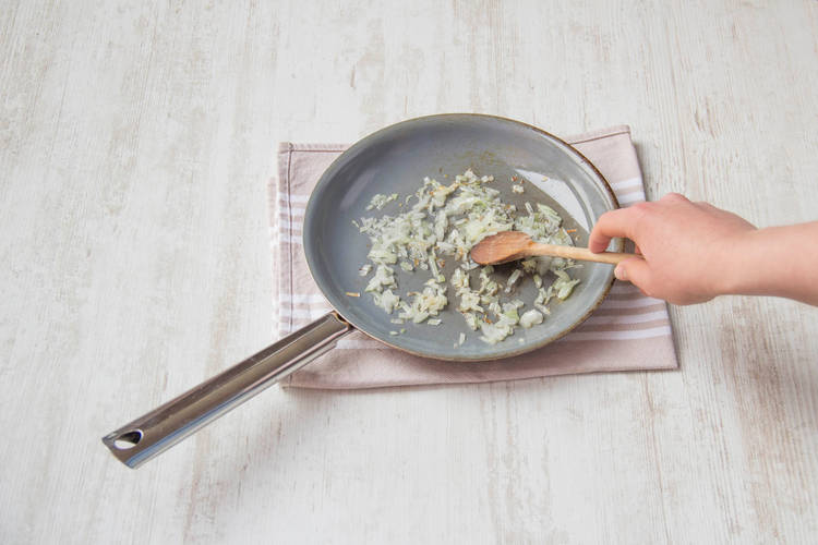 Cook the onion, garlic and chilli