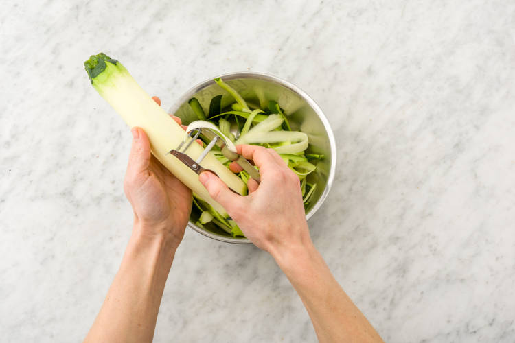 Ribbon the courgette