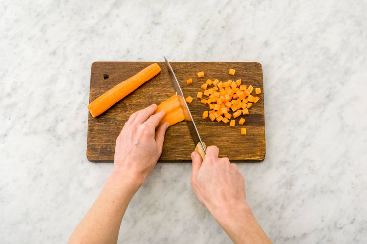 Chop the carrot
