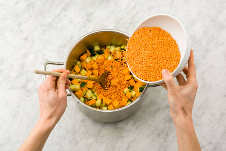 Add the lentils