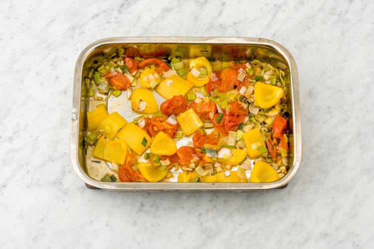 Put your veg on a baking tray
