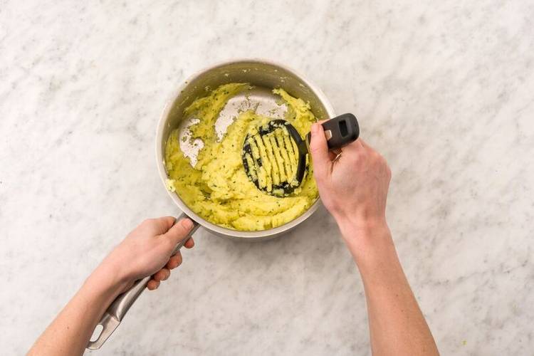 Mash the potatoes