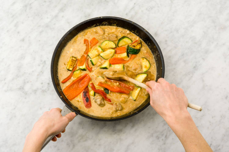 Combine and simmer