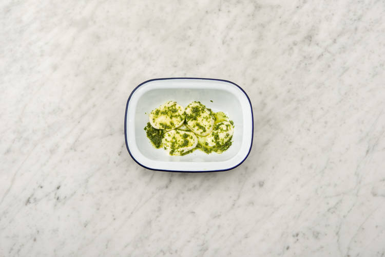 Mozzarella marinieren