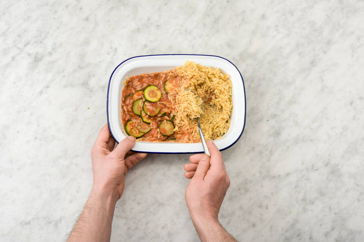 Orzo verteilen