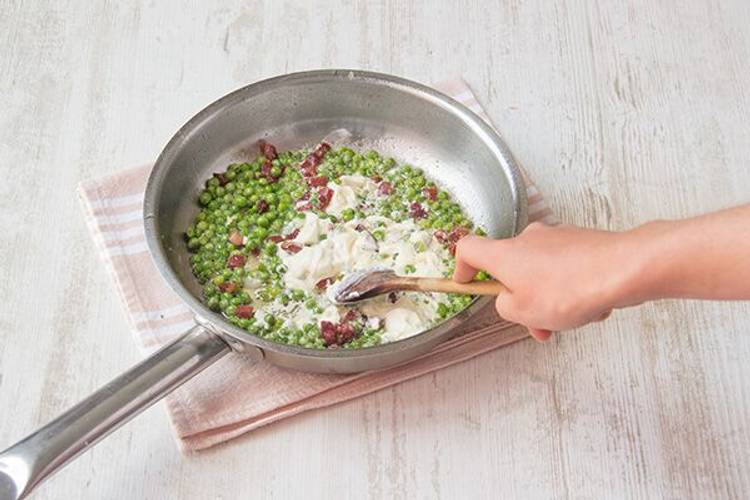Toss together the pasta