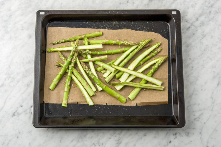 Spargel ofenfertig machen