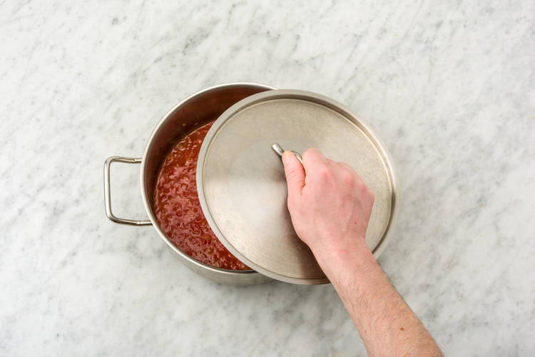 Simmer the sauce