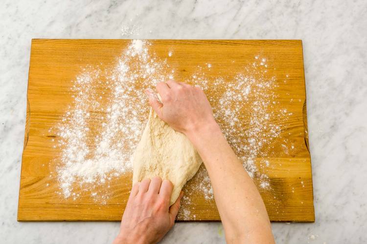 Knead the dough