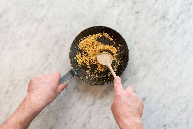 Toast the breadcrumbs