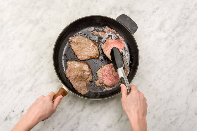 Cook the steaks