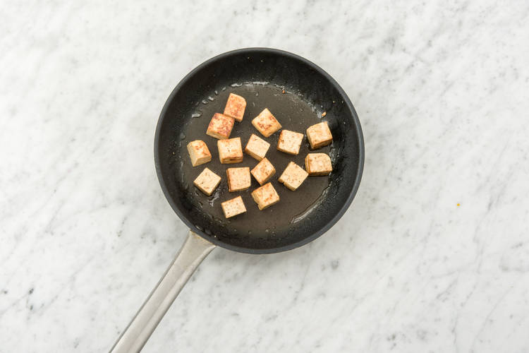Cook the tofu