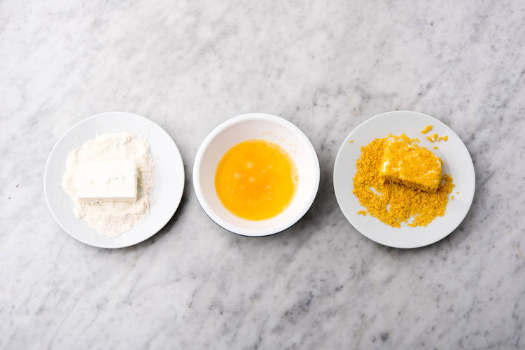 Feta panieren