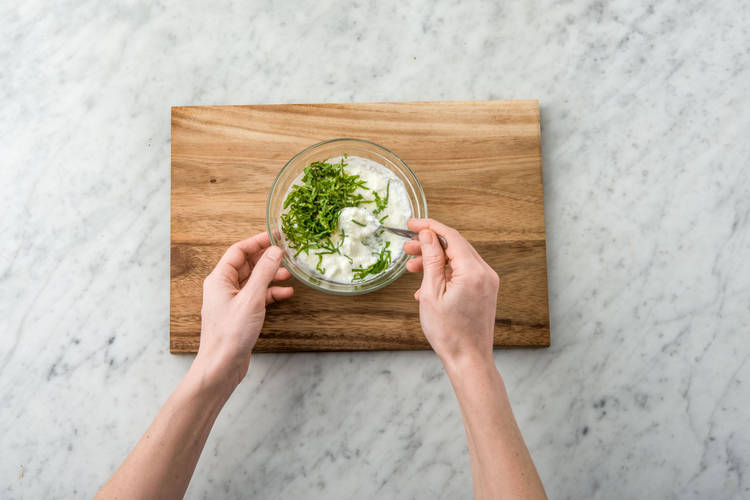Mix the raita