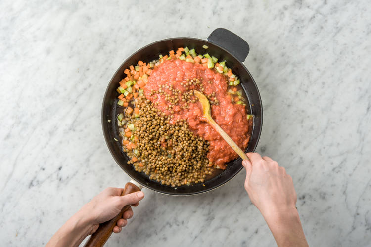 Add the lentils