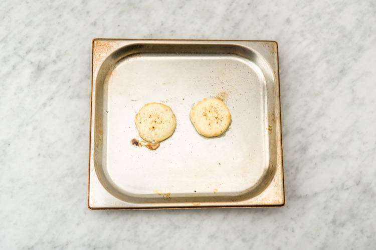 Grill the goat's cheese