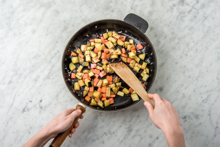 Stir and simmer till softened