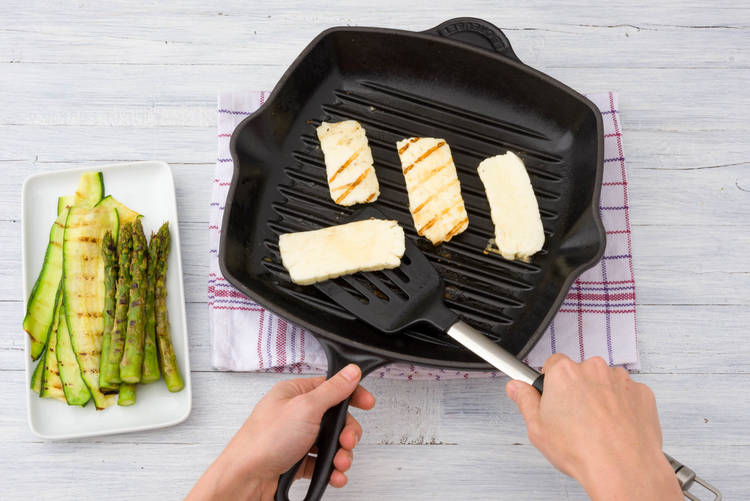 Grill the haloumi