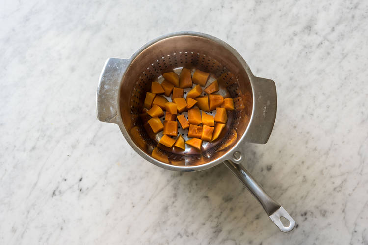 Steam the pumpkin