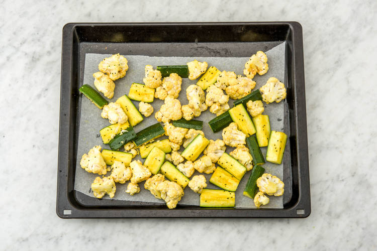 Roast the veggies