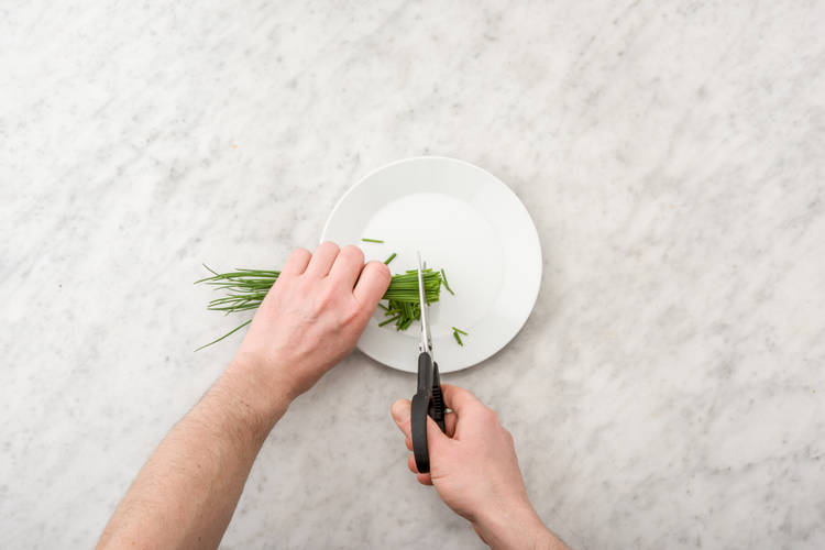 Chop the chives