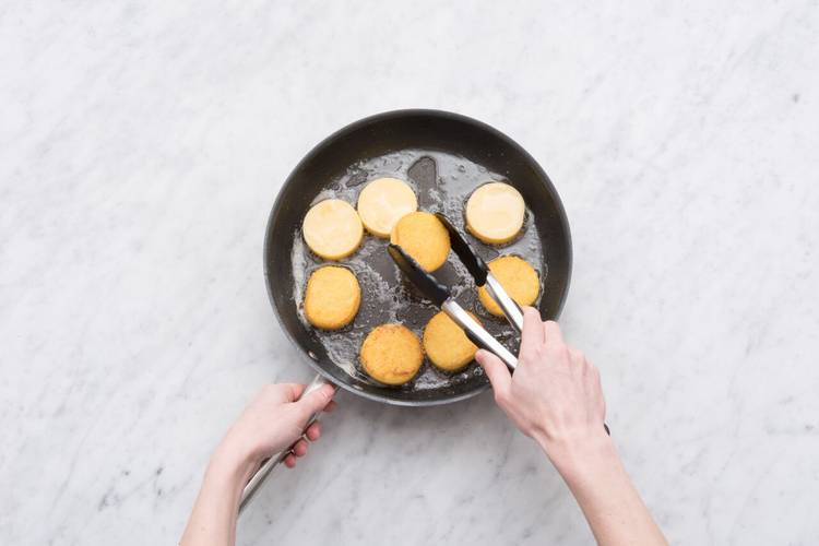 Cook the polenta