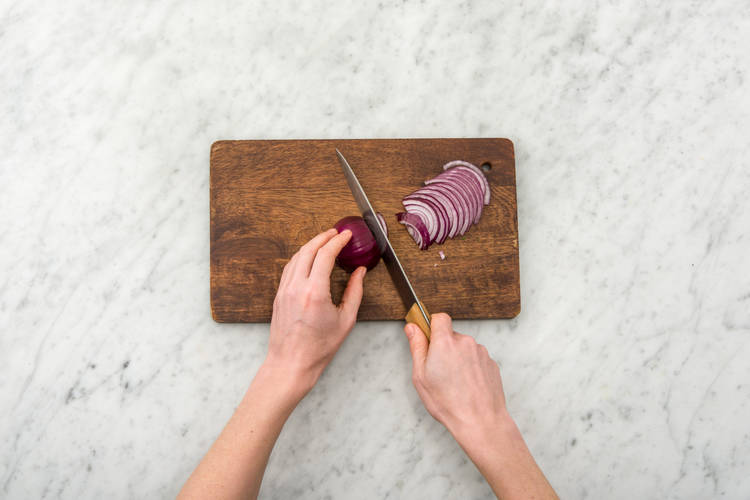 Slice the onion