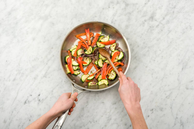 Cook the veg
