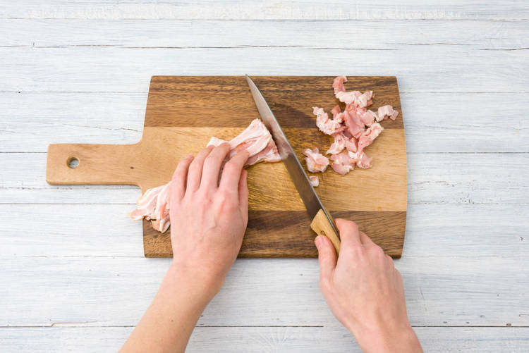 Slice the bacon rashers
