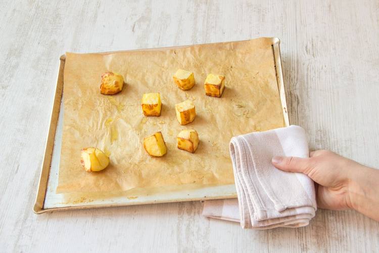 Roast the sweet potatoes
