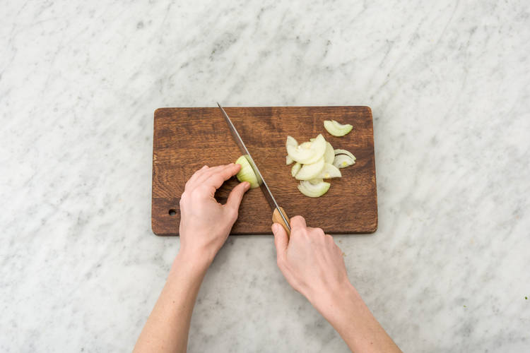 Slice the onion