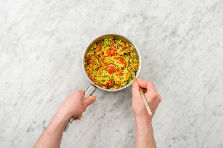 Stir into the rice