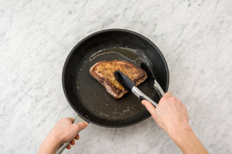 Sear the steak
