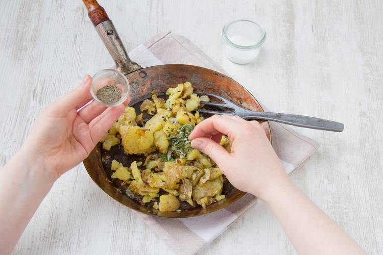Sauté the potatoes