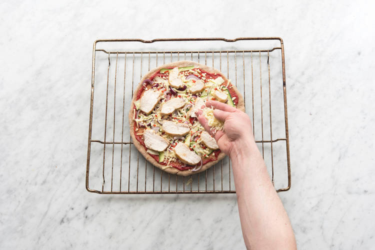 Cook the pizzas