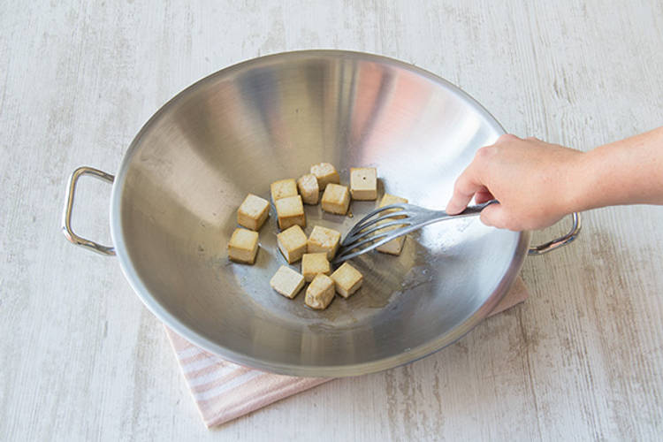 Cook the tofu