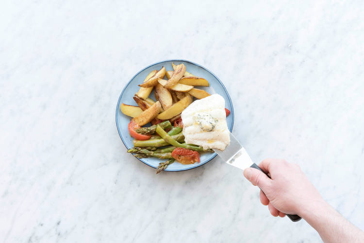 Serveer de maaltijd, eet smakelijk!