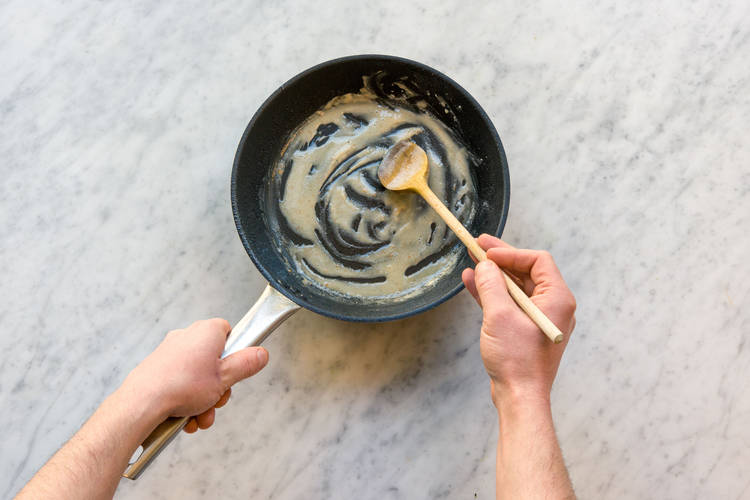Stir in the flour