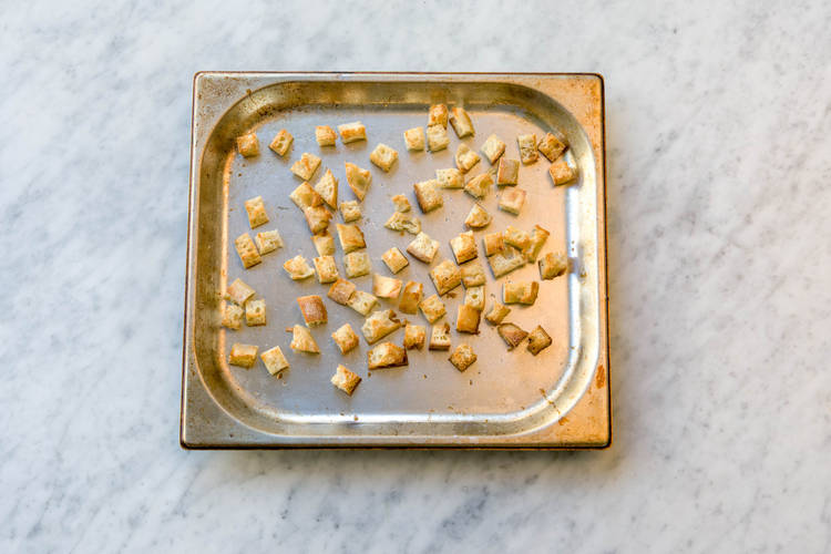 Bake your croutons