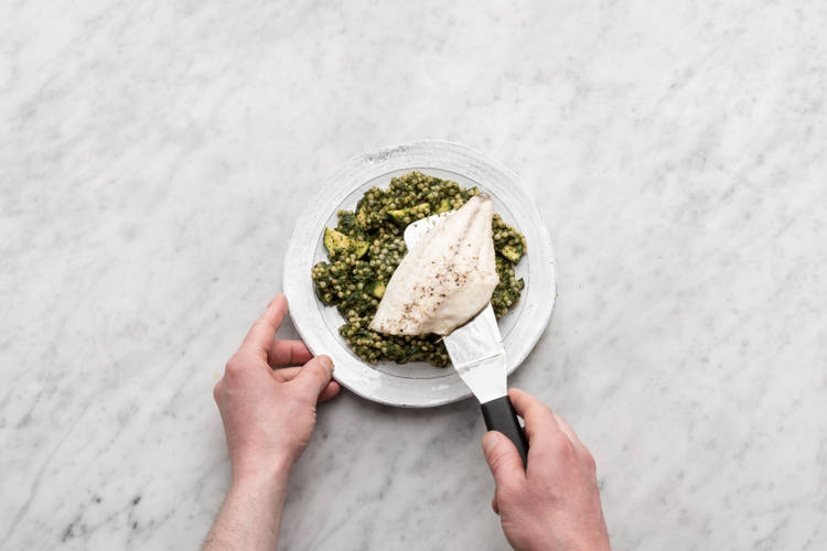 Serveer de maaltijd, eet smakelijk!