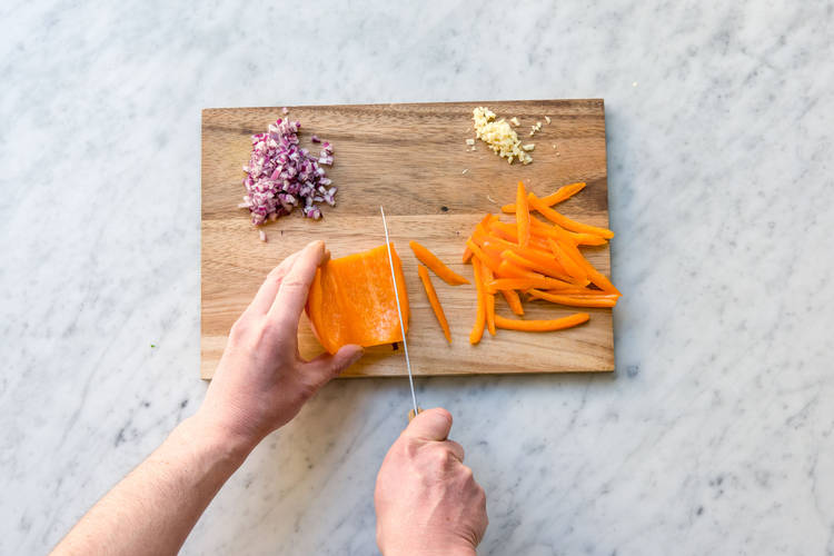 Chop the pepper