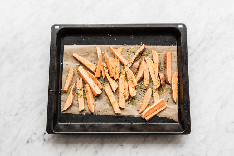 Roast the sweet potato