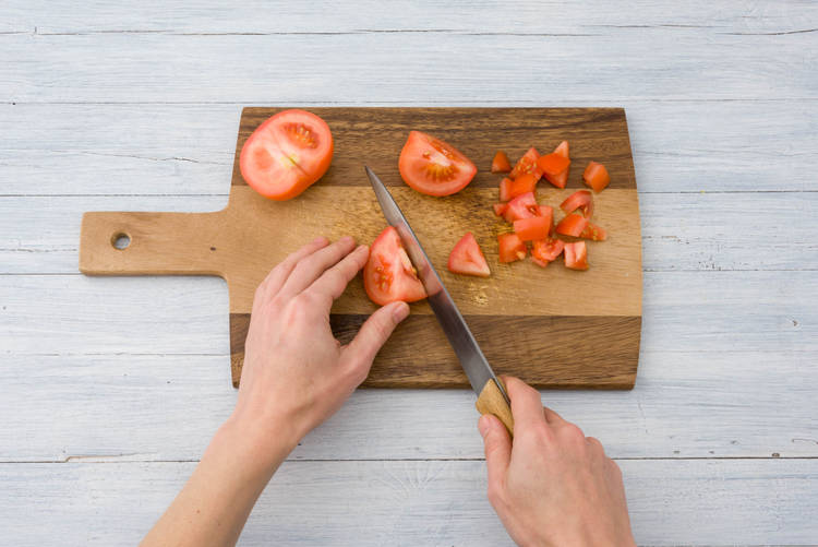Tomaten vorbereiten