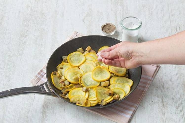 Cook the veggies