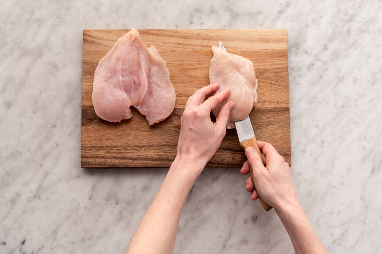 Slice open your chicken