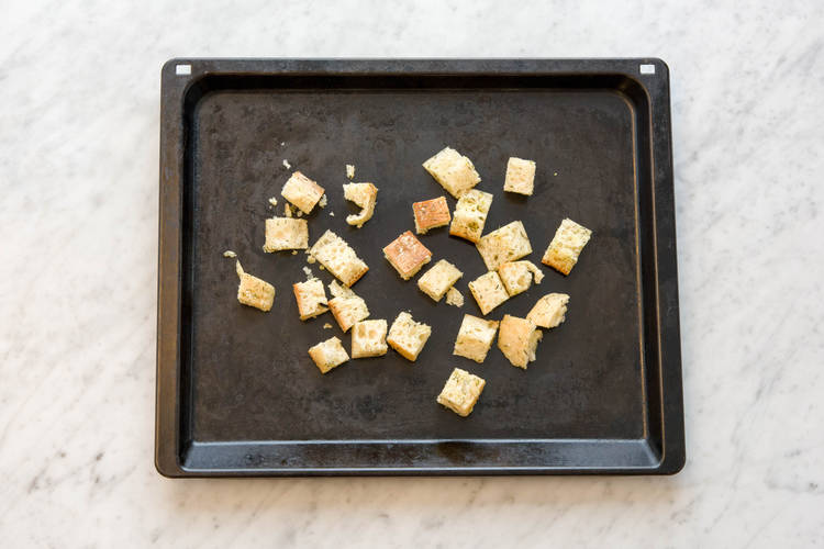 Bake the croutons