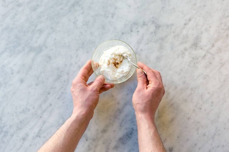 Mix into the yoghurt