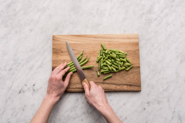 Cut the green beans