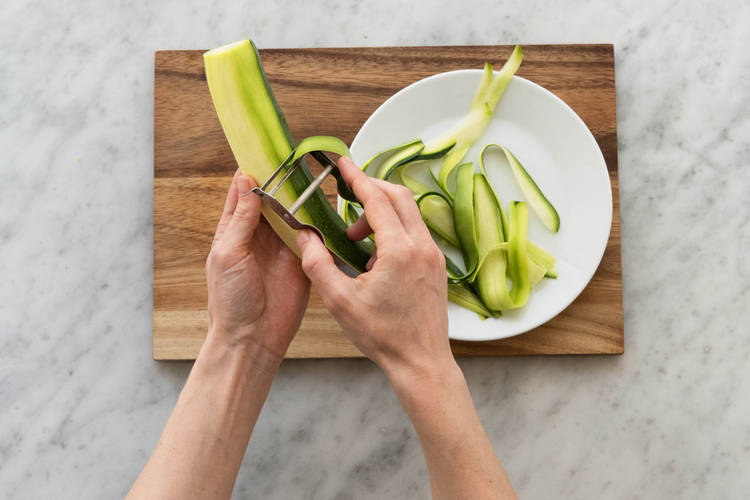 Zucchini vorbereiten