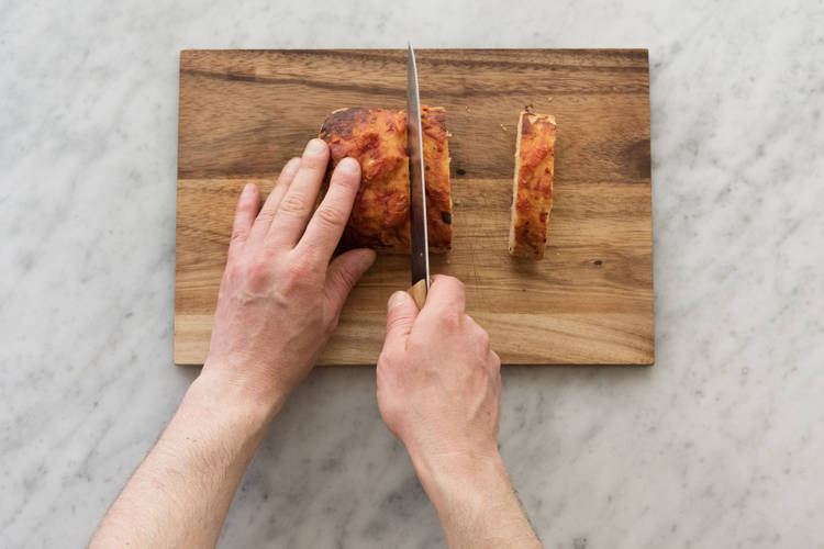 Foccacia schneiden